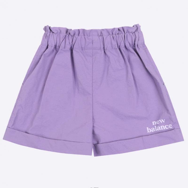 New Balance Kids Girls Waist Point Shorts Purple
