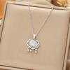 Japan and South Korea Simple Popular Wind Titanium Steel Necklace Female Niche Exquisite Internet Celebrity Zircon Clavicle Chain High-end Jewelry