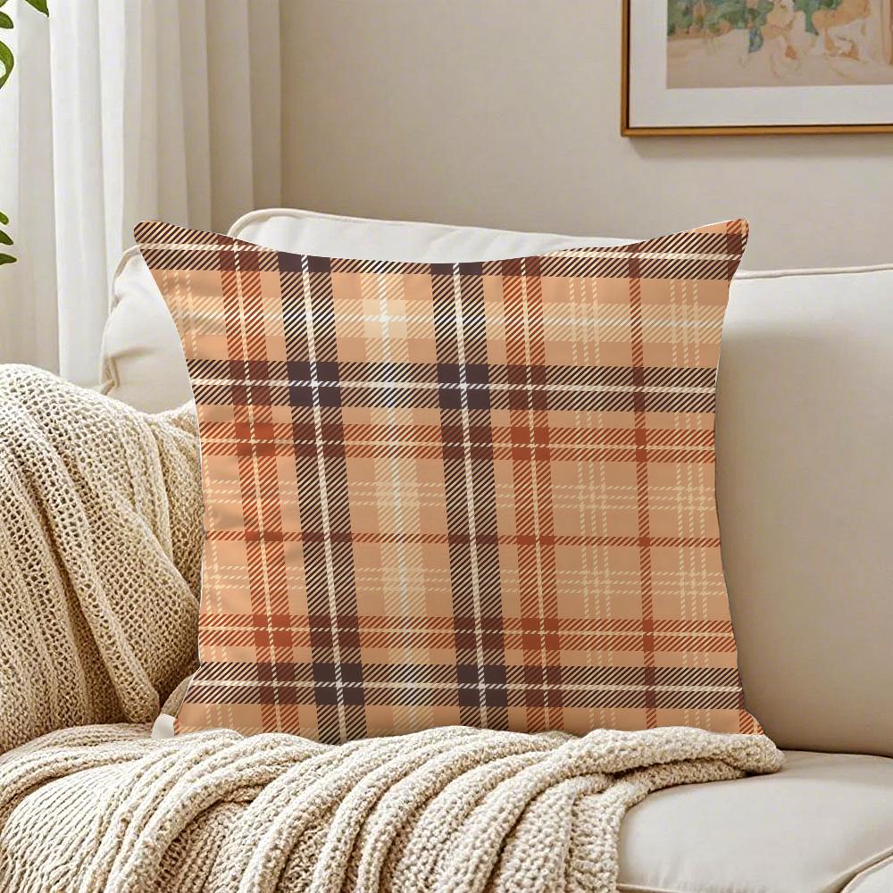 Fashionable Check Pattern Design Cushion Cover Pillowcase Antidustmite living Room Sofa Decor Cushion Room