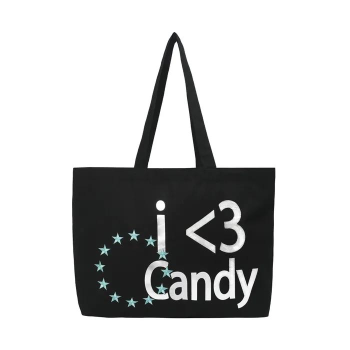 I Love Candy Eco Bag Black