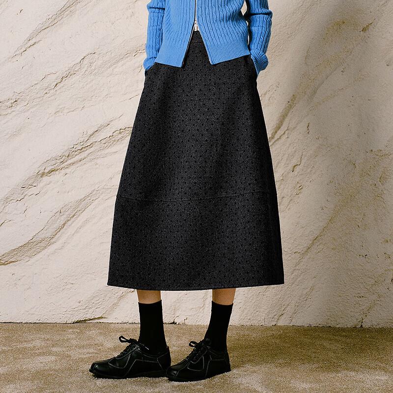 CHUYU Women's Vintage A-Line Midi Skirt