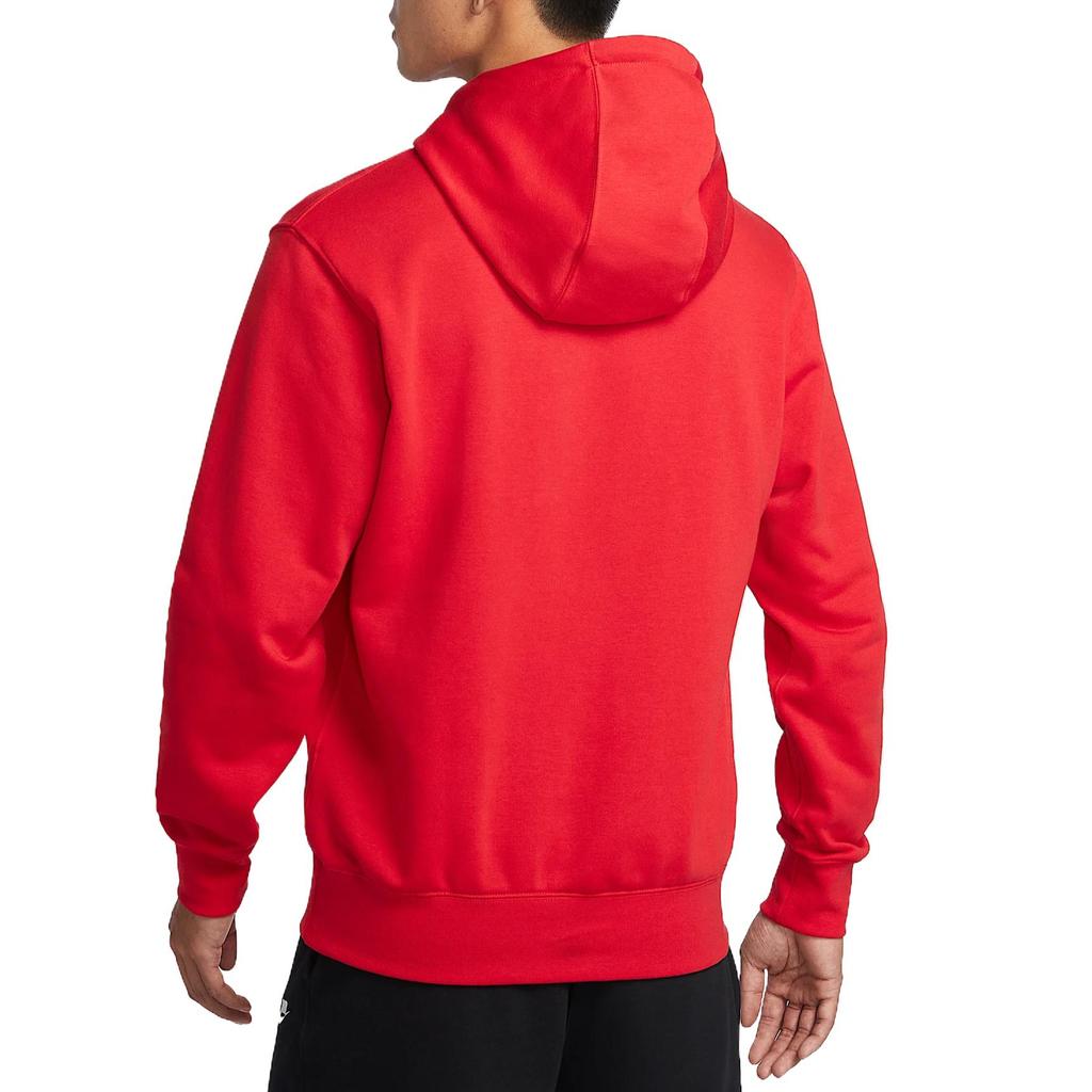 Nike Club Futura Solid Logo Embroidered Simple Fashion Comfortable Sweatshirt Men Sweatshirt University-Red White FN3867-657