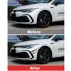 For VW Golf 8 MK8 2020 2021 2022 4pcs/lot Car Front Bumper Side Protective Lip Spoiler Trim