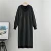 Lazy style loose woolen dress, women's autumn new style interior knit dress
