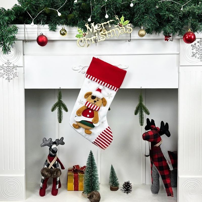 Christmas Socks Gift Bag Christmas Tree Ornaments Snowman Christmas Tree Pendant