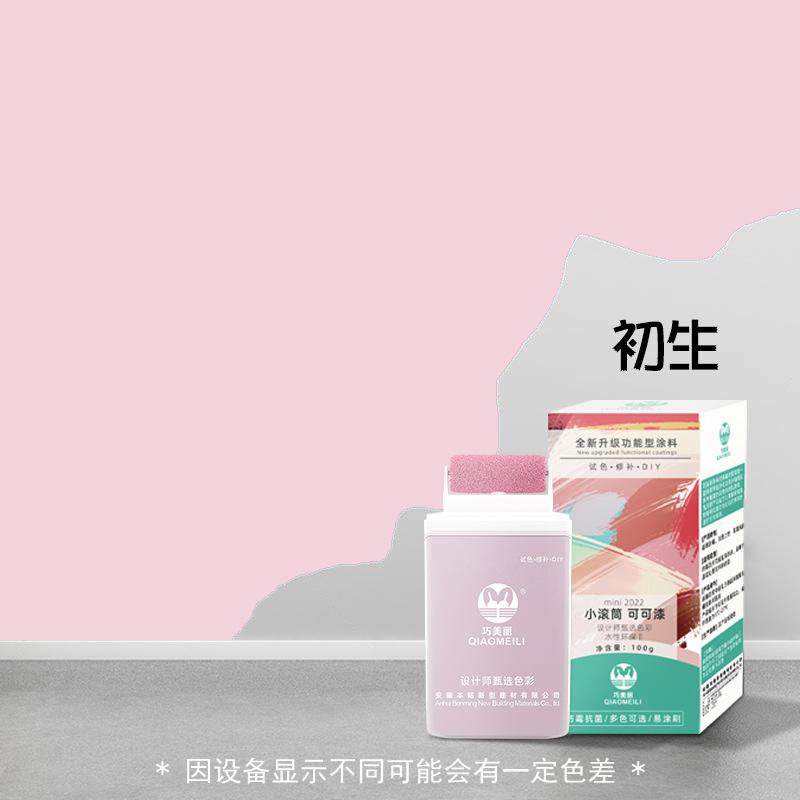 Household Cocoa Paint Wall Paint Latex Paint Wall Paste Self-spray Paint Graffiti Repair Small Roller Brush Paint White Paint