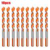 Glass Drill Bits Stainless Steel Gadget 10pcs Triangle Multifunctional