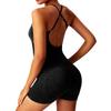 Women's Tie-Dye Cross-Back One-Piece Yoga Suit, Hip-Lifting Athletic Jumpsuit for Outdoor Fitness.