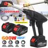 600W Cordless Washer Jet Electric Car Washer Guns High Pressure Cleaner 288VF Foam Nozzle For Car Auto Cleaning