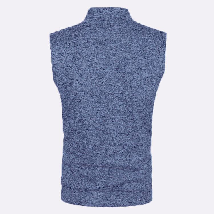 Men's Autumn/Winter Slim Fit Hooded Zipper Fleece Vest