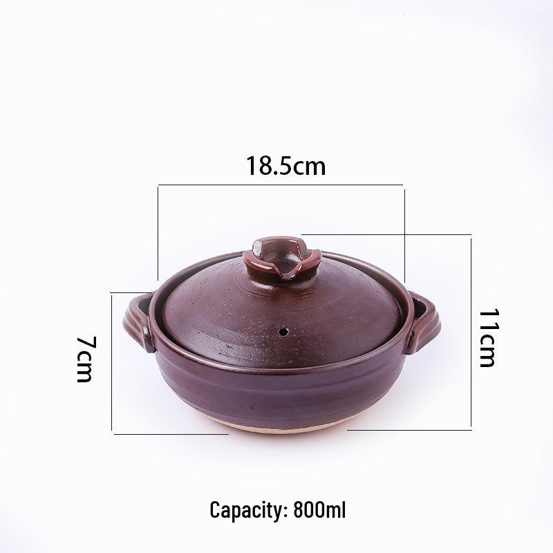 

BaoYi High-Temperature Japanese Ceramic Stew & Rice Pot for Gas Stoves