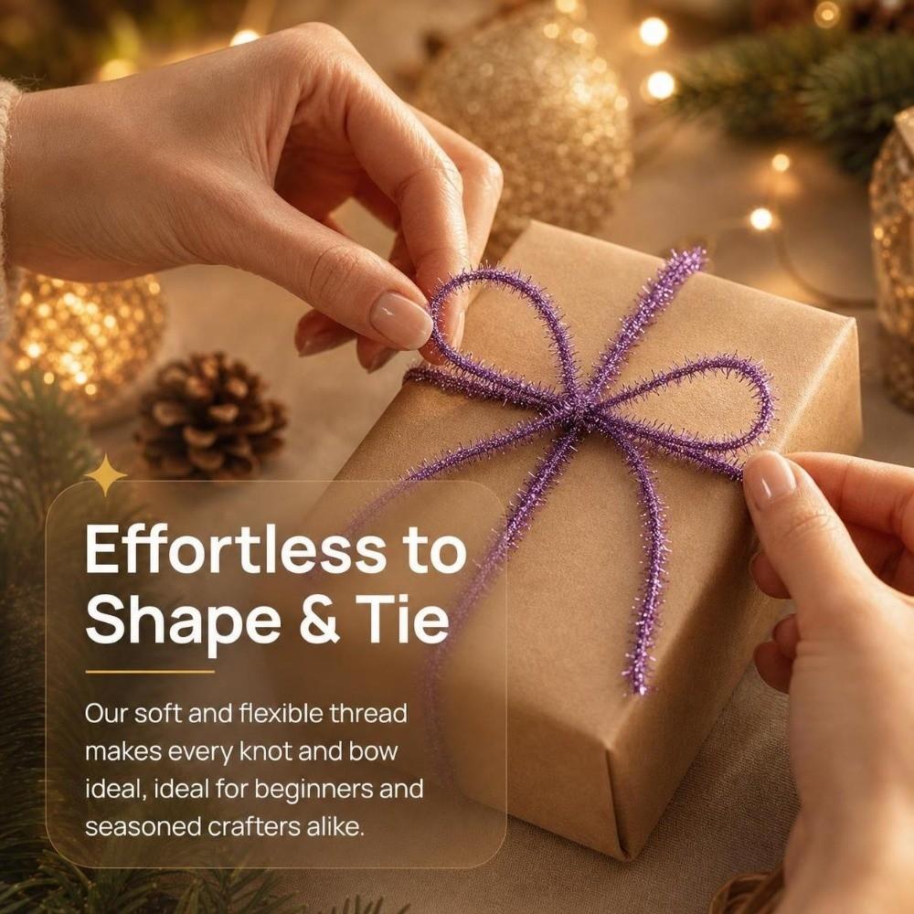 1mm 200m Weihnachtliches Dekorationsgarn Gedrehte Textur Makramee Kordel Seil Geschenkpapierschleife