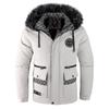 Men's Fur Collar Plus Velvet Thick Coat Jacket Casual Fashion Jacket