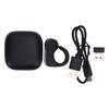 Bluetooth Scrolling Ring Multifunctional 2.4G Wireless Touch Wireless Scroller Ring Page Turner with Charging Case Black