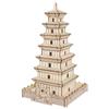 DIY Wooden 3D Puzzle: Chinese Architectural Model Educational Toy & Souvenir