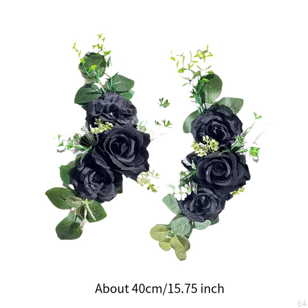 2 Pieces Artificial Flower Swags Decoration Hanging Wedding Arrangements for Entryway Celebrations