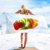 1pc Cute Love Bow Pattern Ultra-fine Fiber Beach Towel, Beach and Swimming Quick Drying Absorbent Beach Towel