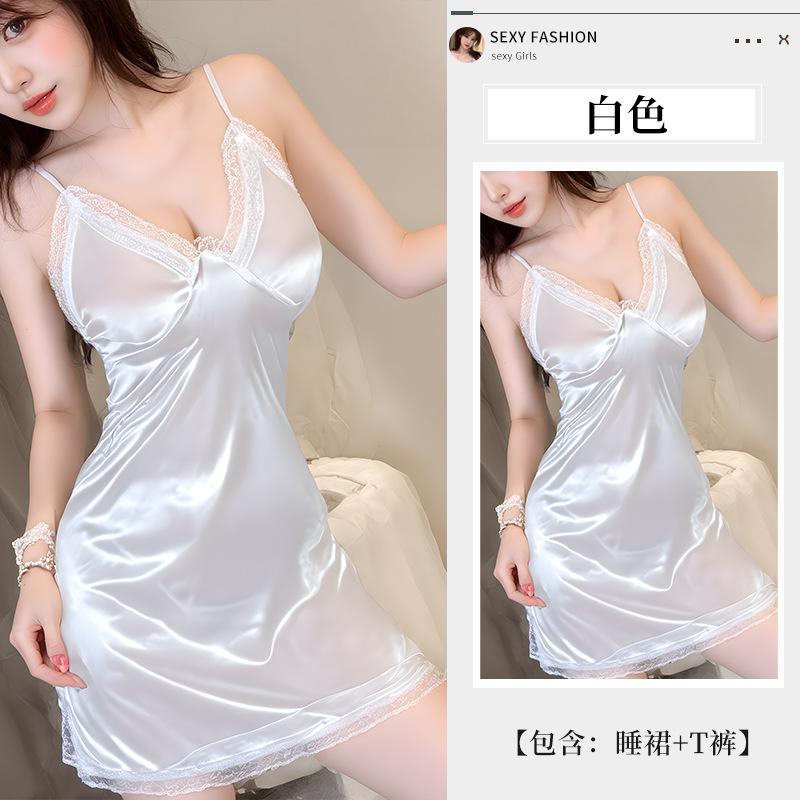 Velká velikost barevné pokušení sexy spodní prádlo sexy sexy noční košilka sexy podvazkový pyžamový set