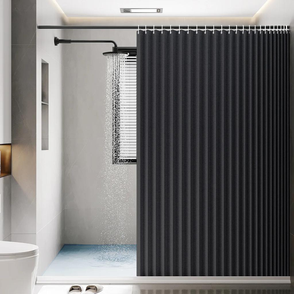 Sprchový závěs řady skládacích závěsů 1PC je vhodný pro koupelnové vodotěsné suché sprchové závěsy a oddělovací přepážkové závěsy