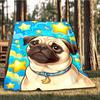 1pc Pug StarryOutdoor Blanket, Soft And Comfortable Blanket, Casual Warm Outdoor Blanket, Good Birthday Gift yy260328068