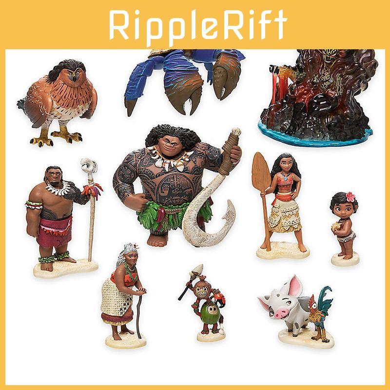 Charming 10pcs Moana Doll Collection Adorable Pvc Action Figures Perfect For Kids Gifts