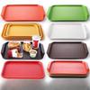 Rectangular Non-Slip Plastic Serving Tray