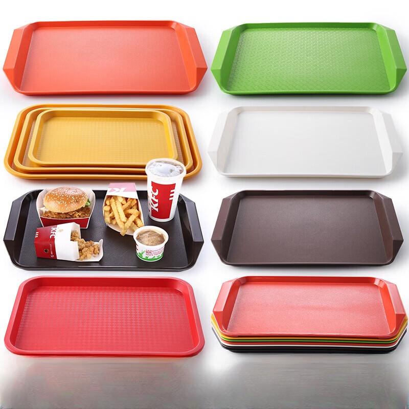 Shandi Rectangular Non-slip Plastic Serving Tray