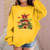 Children's Fashionable Casual Long-sleeved Loose Christmas Print Pullover Sweatshirt