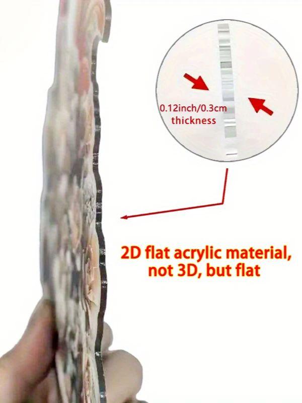 1 ks Růžová vílí růže - Spárovaná s Křišťálovým motýlem Akrylová domácí dekorace. Dárek pro kamarádku matky