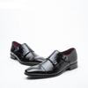 Fashion Men's Genuine Leather Shoes Wedding Party Shoes Black Brown With Buckle Man Dress Shoes H358