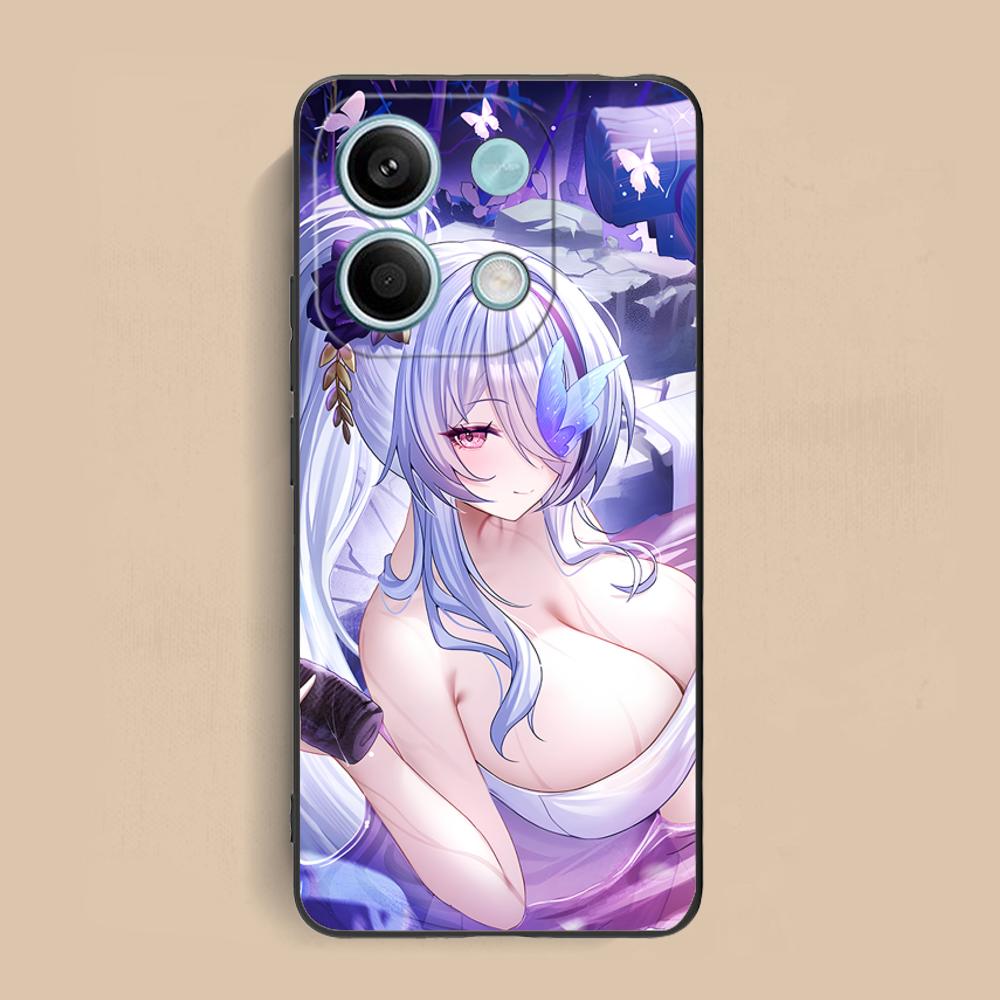 Azur Lane Unzen Matte TPU Mobile Phone Case for Xiaomi Redmi Note 14 13 12 11 S Pro Plus 4G 5G Colorful Printing Cover
