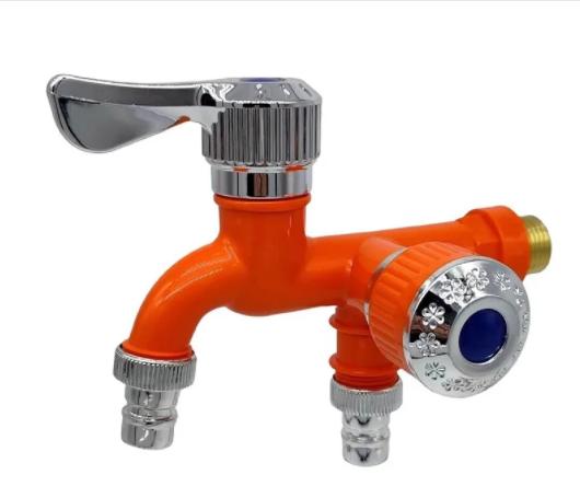 

Washer Faucets 1/2 Male Wall Mounted Garden Balcony Water Tap Plastic Water Hose Quick Connector Single Cooled Faucet Chrome&G1/2