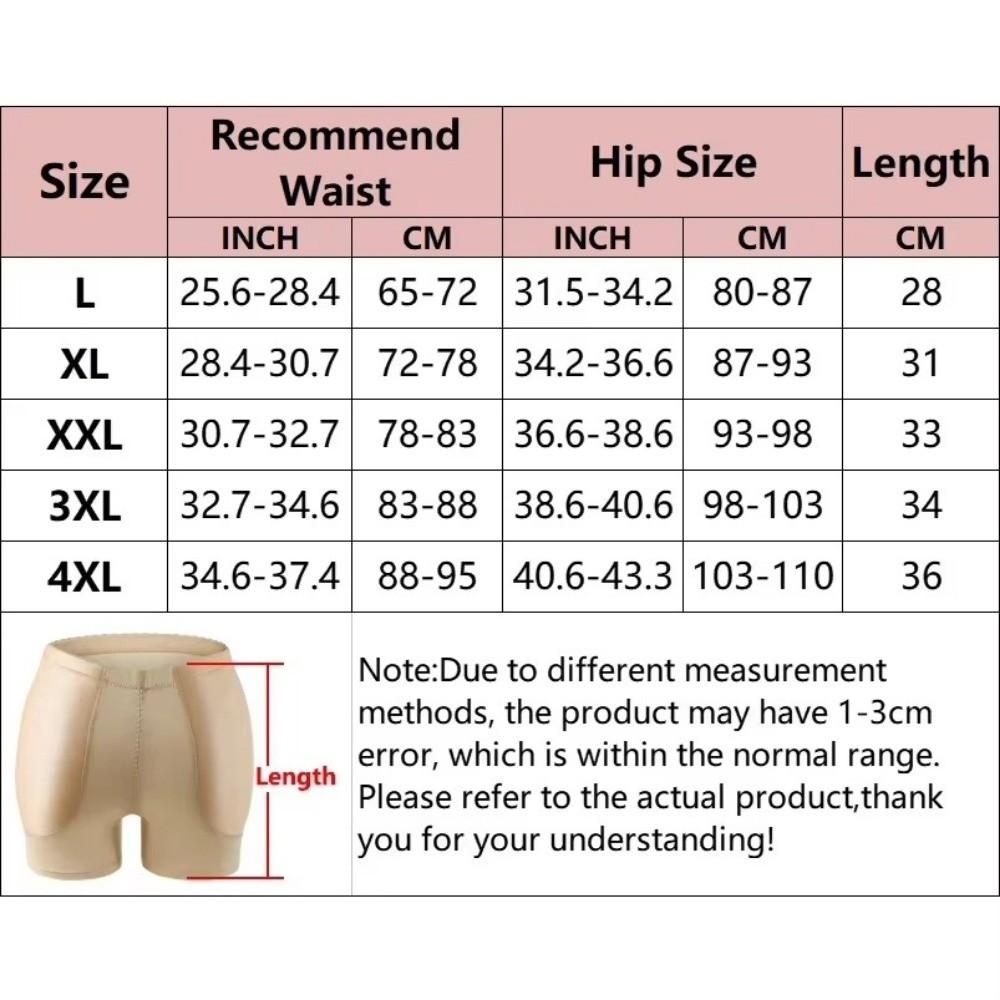 Plus Size Padded Panties Butt Lifte Hip Pads Shapewear 2025 Women Underwear Tummy Control Shorts