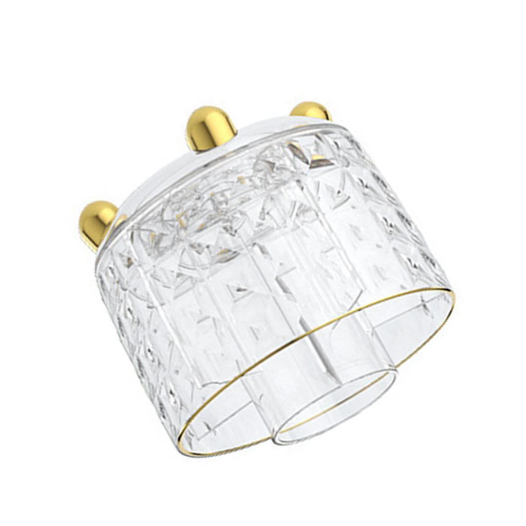 Stifthalter 360 Grad drehbar Multifunktional Make-up Pinsel Kosmetik Drehbarer Aufbewahrungsorganizer für Schreibtisch Transparent