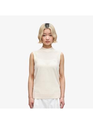 [Originální sídlo] Fred Perry [dámské] Pointel Detail Vlněná pletená top vesta 560 Afpf2417113 560 qzgAfpf2417113 560