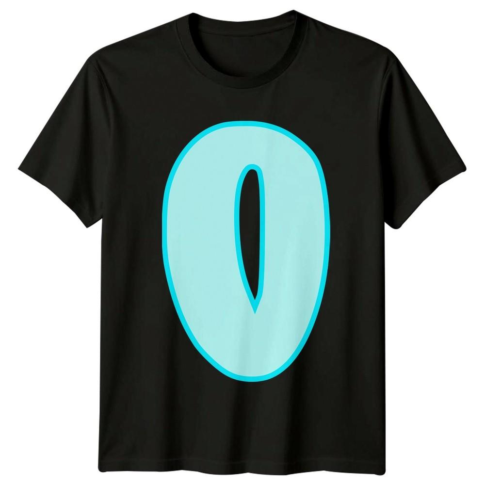Zero Numeral Numbers Unisexs TShirt Unisexs Tee Graphic Unisex Minimalist