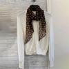 NINA SOLOR Flowing Polka Dot Silk Scarf