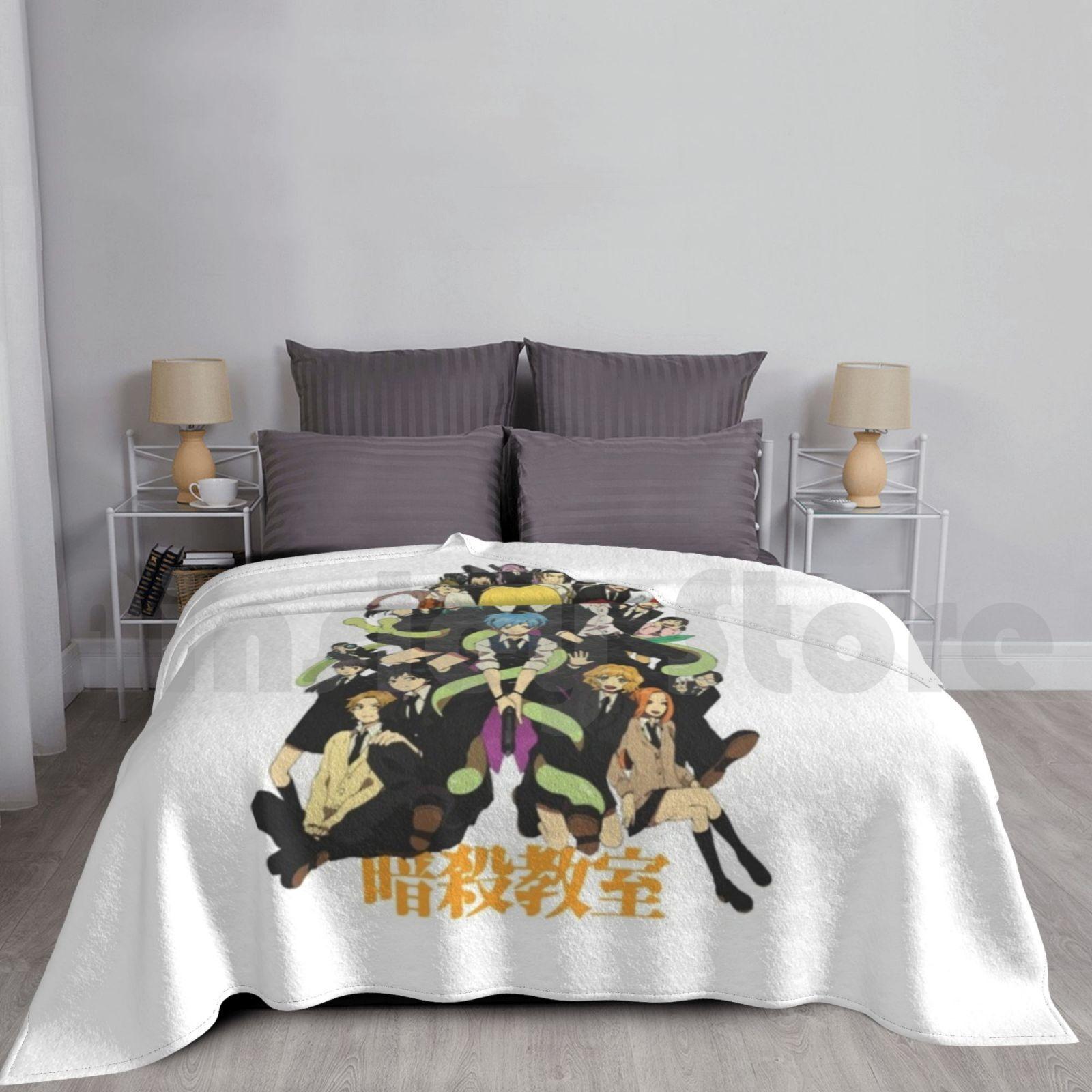Assassination Classroom Blanket Super Soft Warm Light Thin Karma Akabane Manga Comic Cartoon Japan Anime Assassination Size: 75*100cm, Weight: 230 GSM