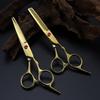 Professional 6 '' Scissor Red Gem Hair Cutting Scissors Haircut Thinning Barber Tools Cut Shears Hairdresser Scissors