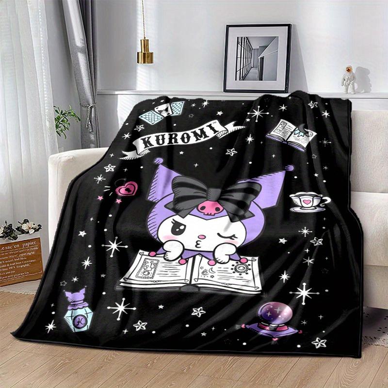 1pc. Cute Kuromi Cat Blanket - Perfect for Home, Office, Outdoor Use & G