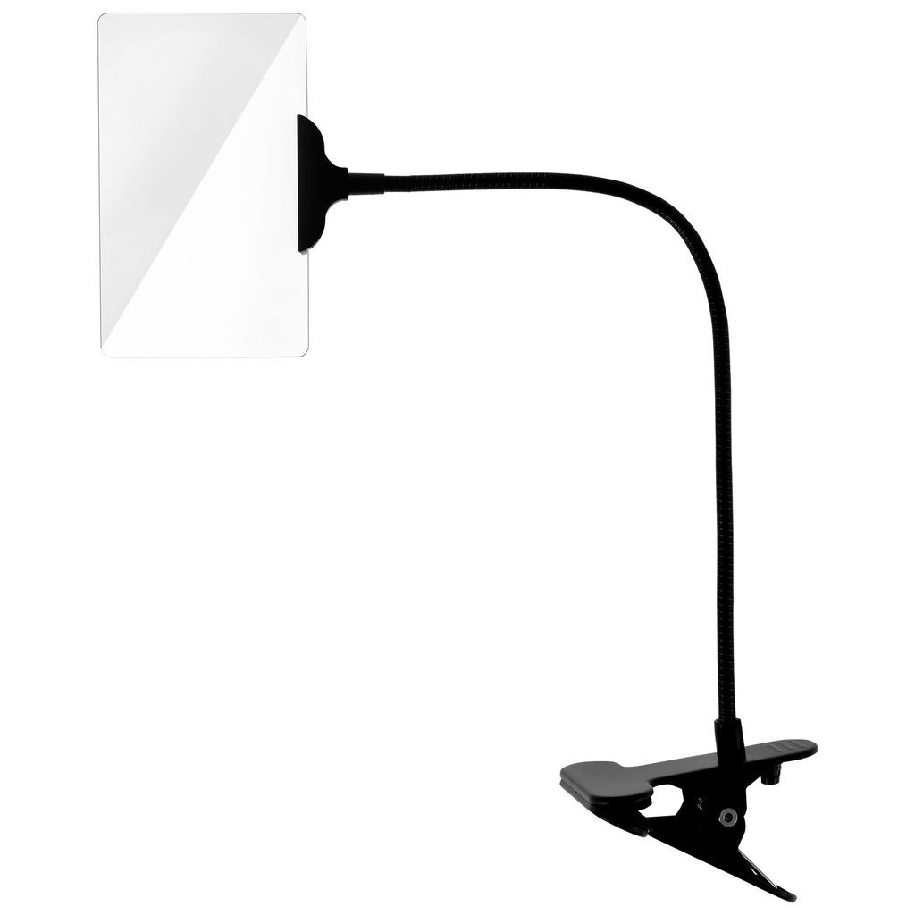 Desktop Magnifier 4X 5X Rectangular Full-Page Magnifier Flexible Hands-Free Magnifying Glass for Reading Low Vision Seniors Kids