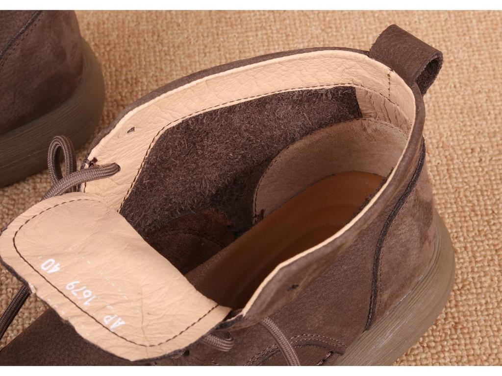 2025 Men's Wide Toe Retro Suede Leather Casual Shoes - Soft, Breathable & Timeless