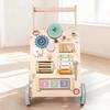Multifunctional Wooden Baby Walker and Stroller