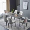 Modern Minimalist Italian Rock Slab Dining Table Set for Small Apartments