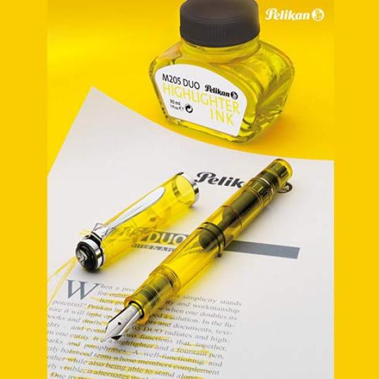 Pelikan Classic Duo Neon M205 Fountain BB with Bottled Limited Officially Imported Pen, Extra-Bold, Ink, Edition,