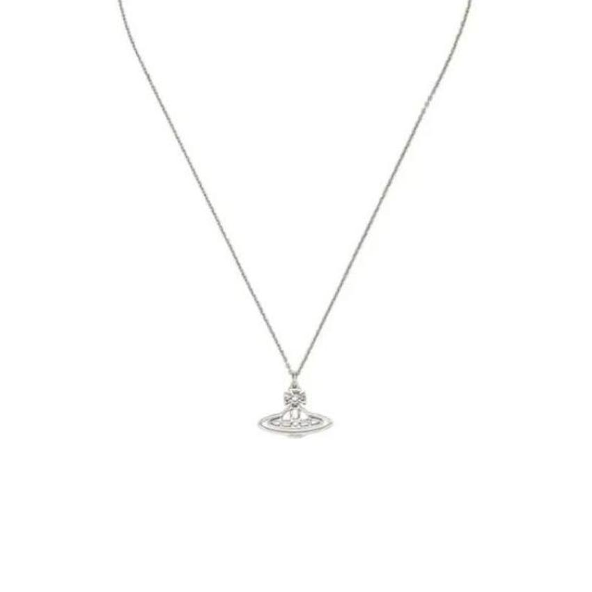 Vivienne Westwood Original Design Silver Necklace Couple Style Unisex necklace 6302026002W003CN F,Silver