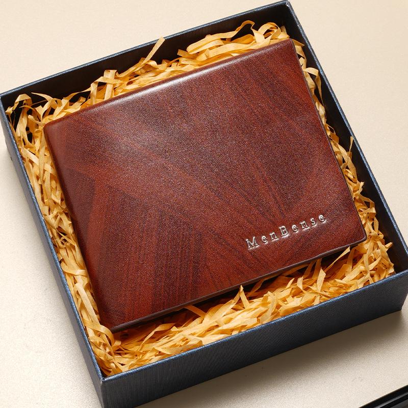 New Men'S Wallet Men'S New Short Wallet Fashion Youth Wallet Large Capacity Multi-Card Wallet