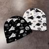 Rocket Planet Fall Winter Knit Wool Hat High Top Design Style Outdoor Casual