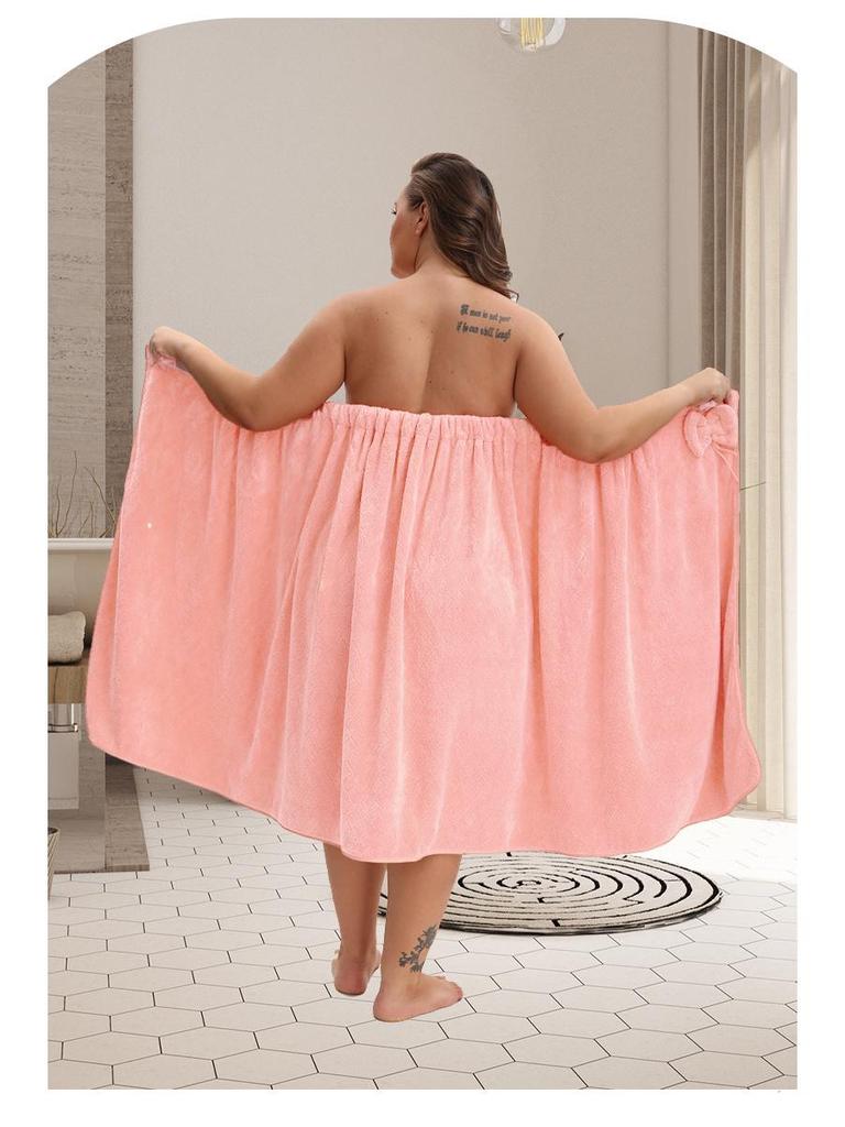 Plus Size Quick-Dry Absorbent Bath Skirt Robe