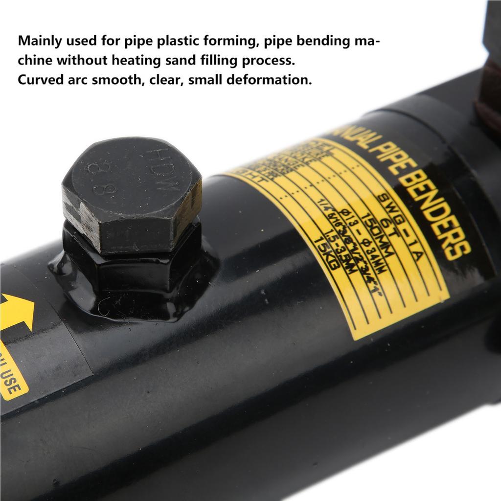 Hydraulic Pipe and Tube Bender with 4 Pcs Bending Formers (3 8  ‑ 1 )